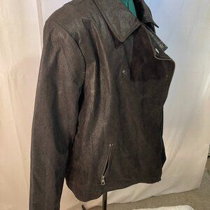 Twiggy London Genuine Leather Moto Jacket 3X